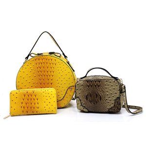 ostrich embossed handbags